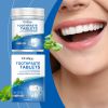 Oralhoe Mint Cleaning Toothpaste Tablets Gently Clean Tooth Stains, Yellow, Fresh Mouth And Dental Care