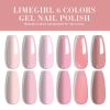 LIMEGIRL Gel Nail Polish Set 6 Color Set with UV Nail Light and Nail Tools, Soaking Nail Set, for Beginners DIY Nail Set