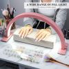 Limegirl Half Moon Light for Nail Desk 16in Nail Lamp for Desk LED Table Light Multiple Color Modes and Brightness for Beauty Eyelash Makeup Tattoo Cr