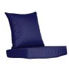 Outdoor Seat Cushion Set Waterproof Patio Furniture Cushion and Back Pillow Fade Resistant Deep Seat Set Chair Pad with Removable Cover for Chair Sofa