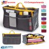 Women Lady Travel Insert Handbag Organiser Makeup Bags Toiletry Purse Liner w/Hand Strap