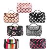 Travel Makeup Bag Portable Cosmetic Organizer with Cosmetic Mirror Waterproof Toiletry Wash Bag for Women