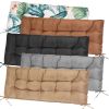 Bench Seat Cushion For Indoor Outdoor Furniture Non Slip Long Chair Cushion with Ties Strap Waterproof Swing Cushion 51.18x19.68IN For Garden Patio Ba