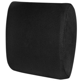 Lumbar Support Pillow Memory Foam Back Cushion with 3D Mesh Cover for Car Office Chair (Option: BackCushionBlack)