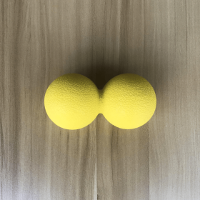 Peanut Yoga Massage Ball; Trigger Point Ball; Fascia Release; Foot TPE Trigger Point Therapy Balls (Color: yellow)