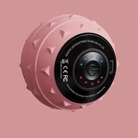 Rechargeable Electric Vibration Massage Ball – High-Intensity Deep Tissue Therapy for Neck, Back & Feet (USB-Powered) (Color: Pink)