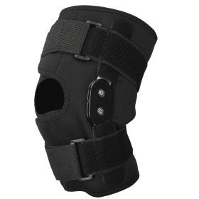 Sport Knee Brace Adjustable Open Patella Knee Support Compression Knee Wrap For Running Climbing Pain Relief Recovery of Injured Knee (Option: KneeBraceSleeveXXL)